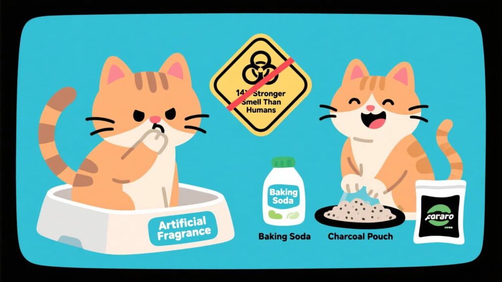 Using Scented Litter to Hide Odors