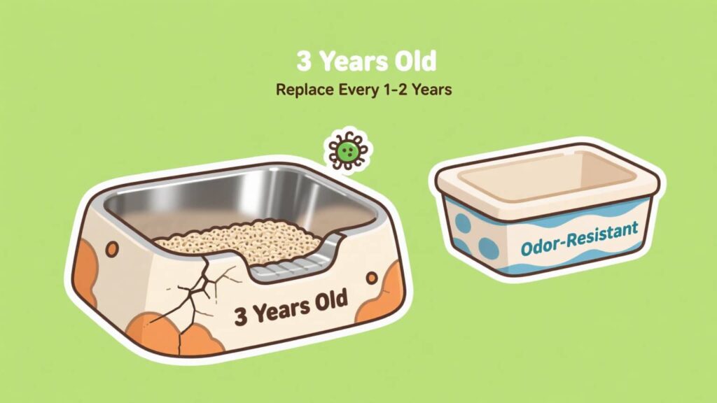 Failing to Replace the Litter Box Regularly