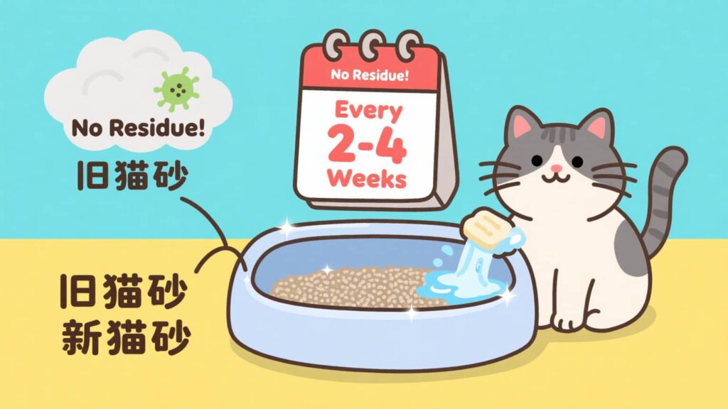 Replace Litter Regularly