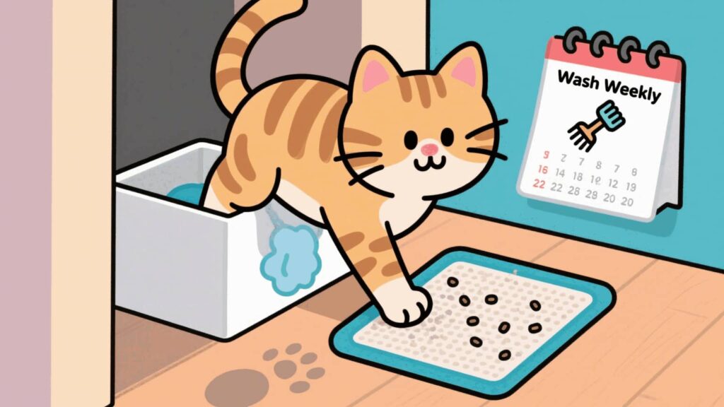 Use a Litter Mat to Reduce Tracking