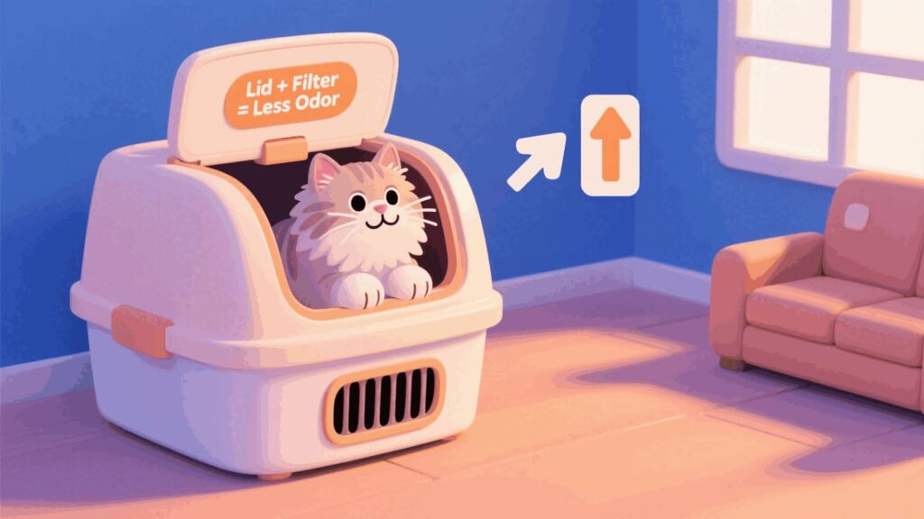 Invest in a High-Quality Litter Box with a Lid