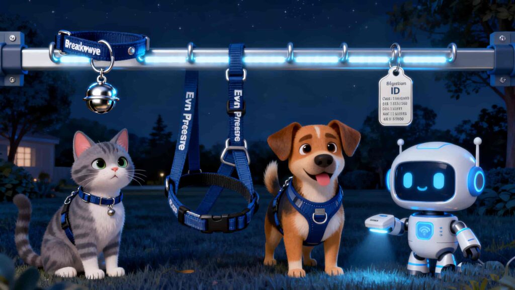 Safety: Collars, Harnesses, and ID Tags