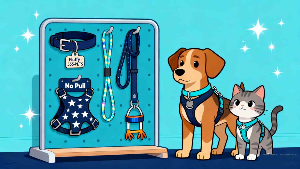 Collars, Leashes, and Harnesses