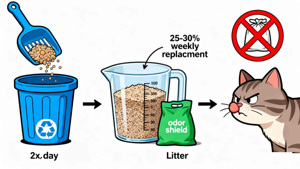 Daily Scooping & Litter Replacement