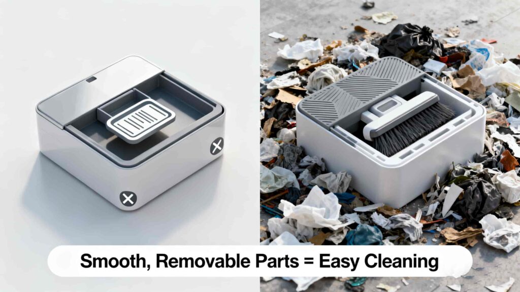 Look for Easy-to-Clean Designs