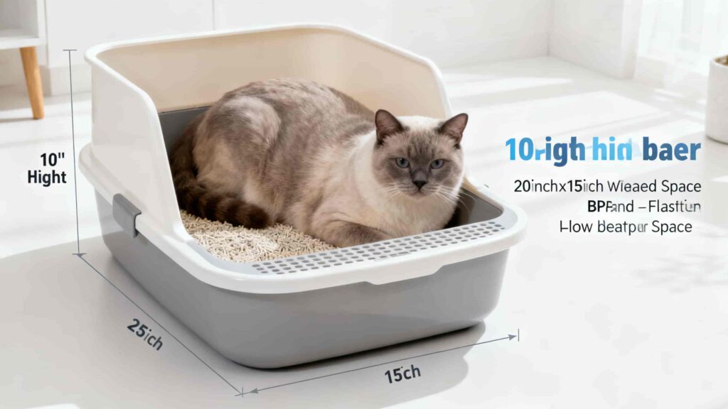 Extra-Large High-Sided Litter Box (Best Overall)